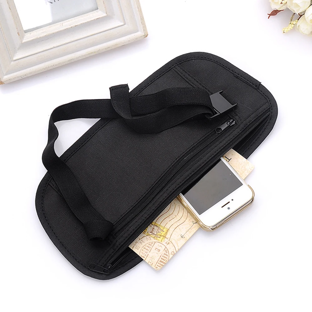 Invisible Travel Waist Pack Sport Waist Pouch Anti-Theft Unisex Passport Money Belt Bag Hidden Security Wallet Key Phone Storage