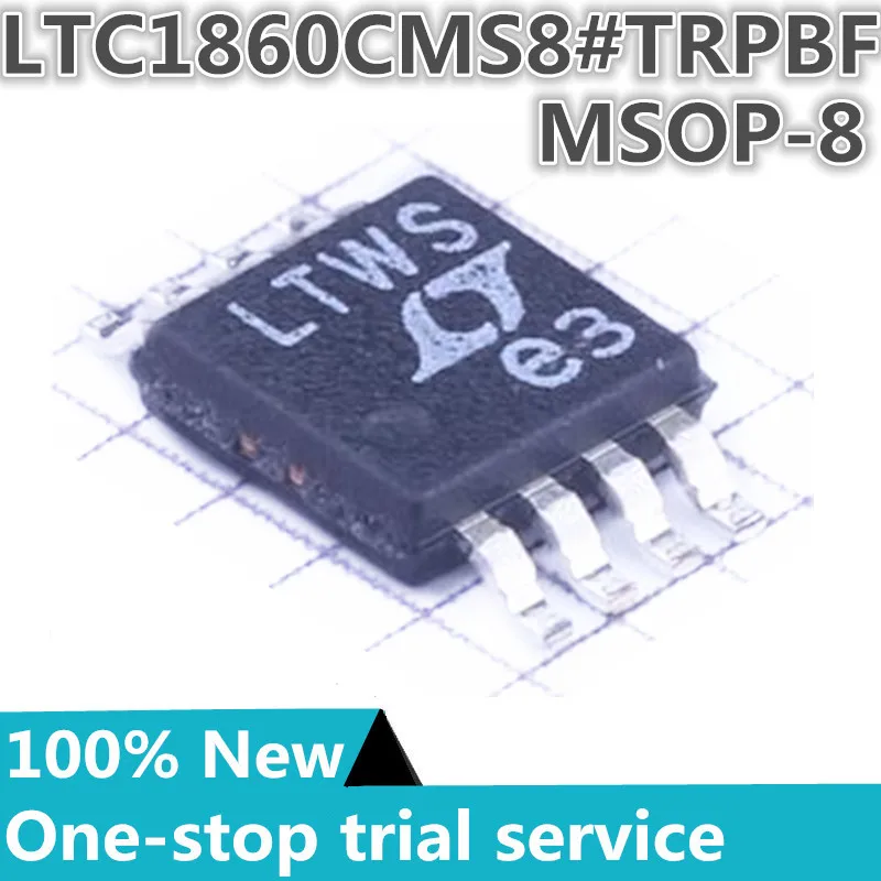 2-100PCS %New original LTC1860CMS8#TRPBF LTC1860CMS8#PBF silk screen LTWS MSOP-8 ADC