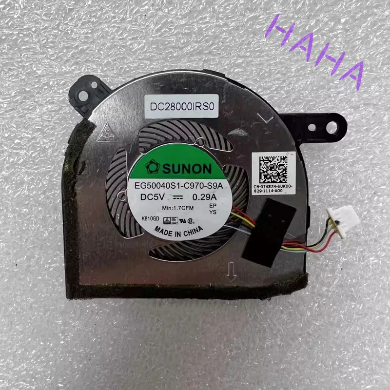 07487H New Original For Dell Latitude 5285 Laptop CPU Cooling Fan Cooler Fan EG50040S1-C970-S9A 7487H CN-07487H High Quality