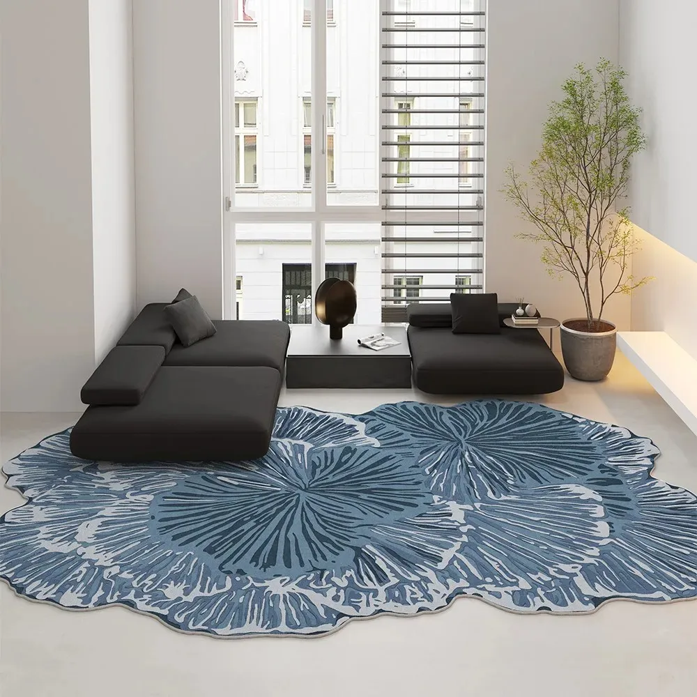 VIKAMA Non-Slip Irregular Shape Large Rug Soft Fluffy For Living Room Bedroom Decor Geometry Home Decoration