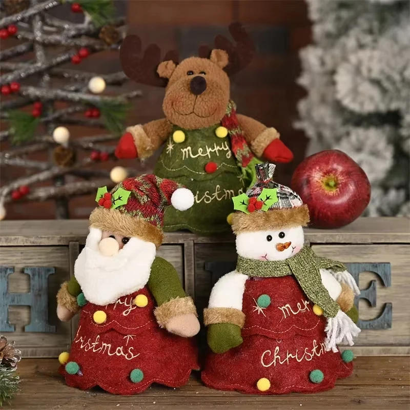 عيد الميلاد أفخم الأيائل أبل شنطة هدايا الأيائل/ثلج الشوكولاته تخزين حقيبة ستوفير يده سانتا كلوز شجرة على شكل كاندي شنطة هدايا