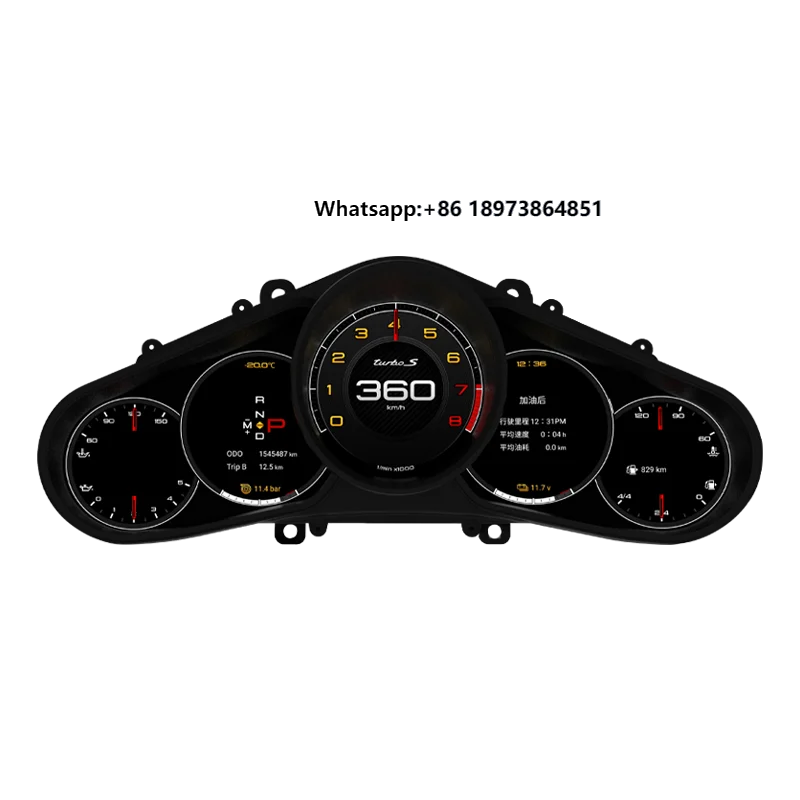 

LCD Digital Cluster Instrument Panel Instrument Speedometer for Porsche Cayenne Panamera Macan 2010-2017