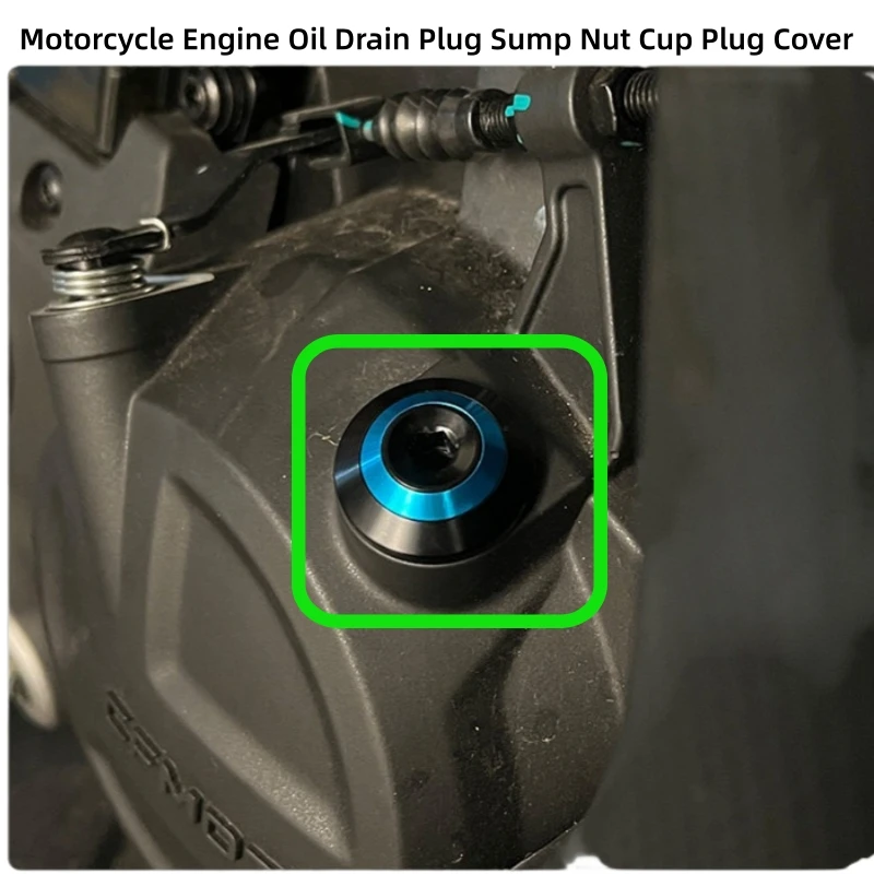 Motorcycle oil cap screw engine refueling screw oil plug Oil Drain Plug Sump Nut Cup Plug Cover for CFMOTO 450 SR 450SR 450SR-S