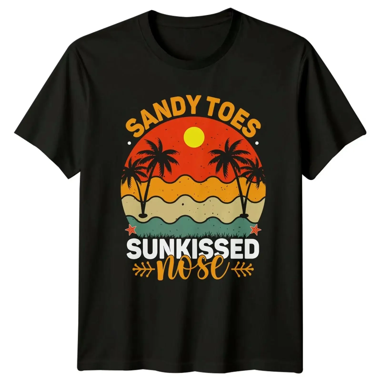 Sandy Toes Sunkissed Nose T Shirt Strand Urlaub Geschenk für Sie und Ihn vintage Washed Versatile Stretched Stylish fashion