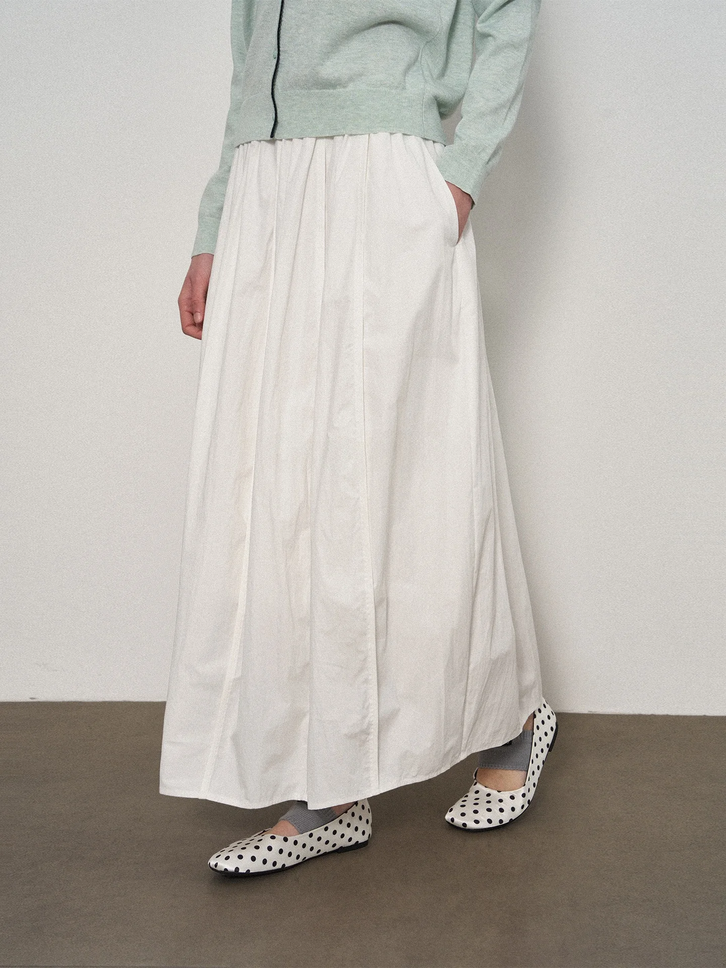 

Casual Elastic Waist f Skirt Women's Loose Fit Versatile Long Skirt Breathable Comfortable Cotton H-Line Skirt by Eylilac