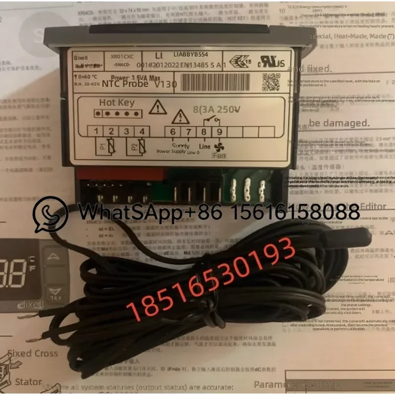 Copeland Dixell Electronic Thermostat XR01CX-5N8C0 Digital Temperature Controller for Refrigeration Cooling System HVAC Parts