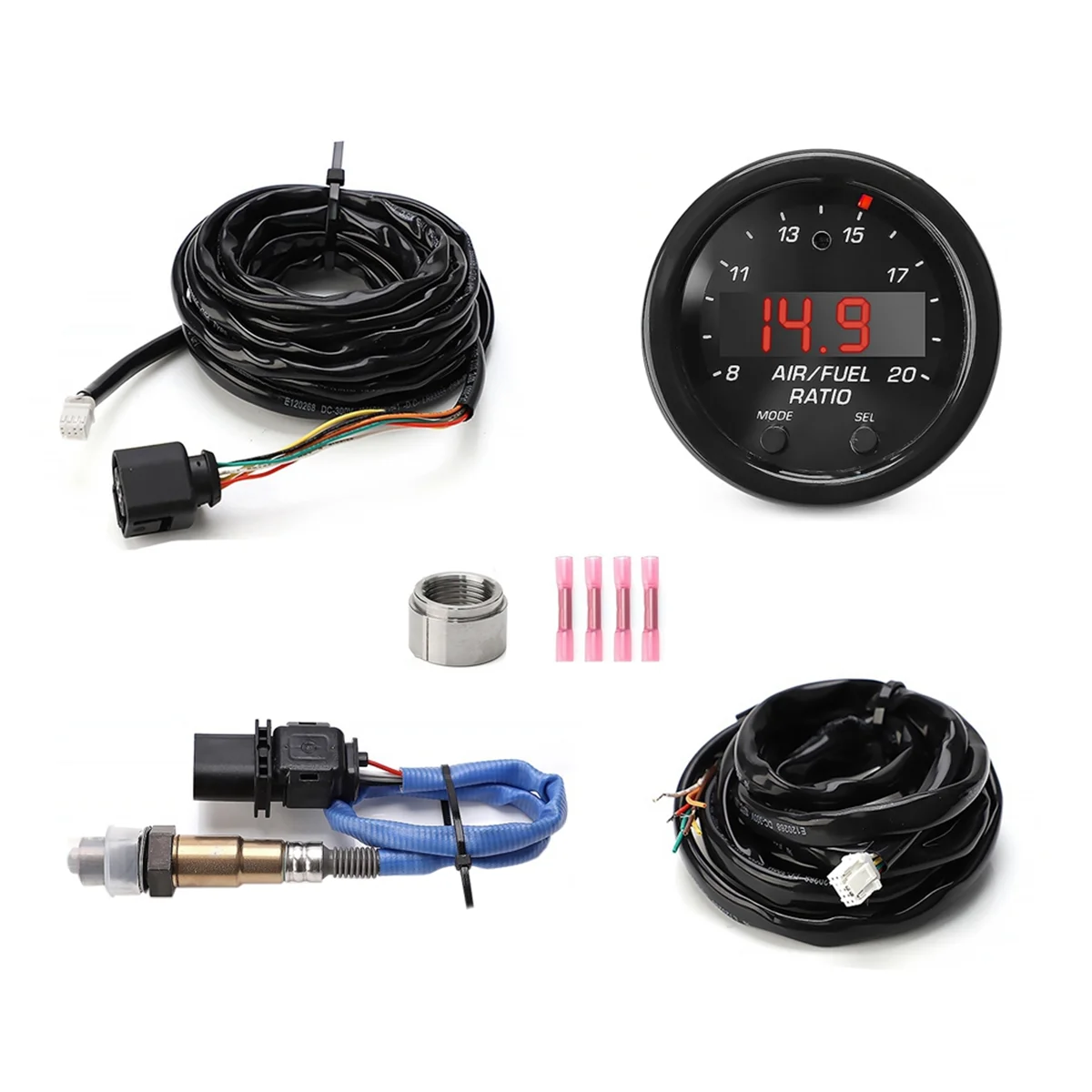 30-0300 X-Series Wideband O2 Air Fuel Ratio Gauge Kit LSU4.9 0258017025 Oxygen Sensor for Car Oxygen Sensor