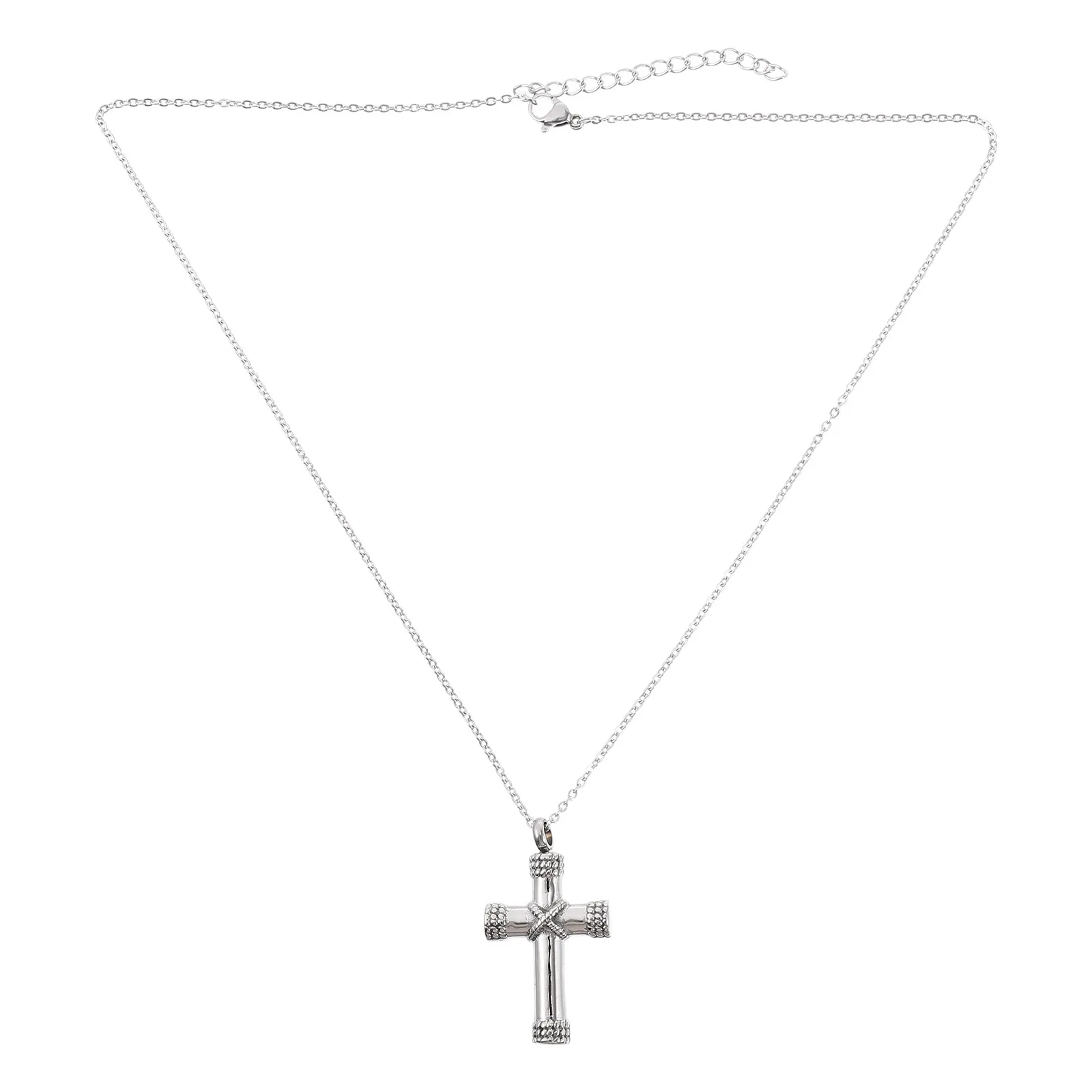 

Cross Ash Pendant Necklace Titanium Steel Non-Fading Cinerary Storage Pendant Pet Ash Necklace Memorial Jewelry