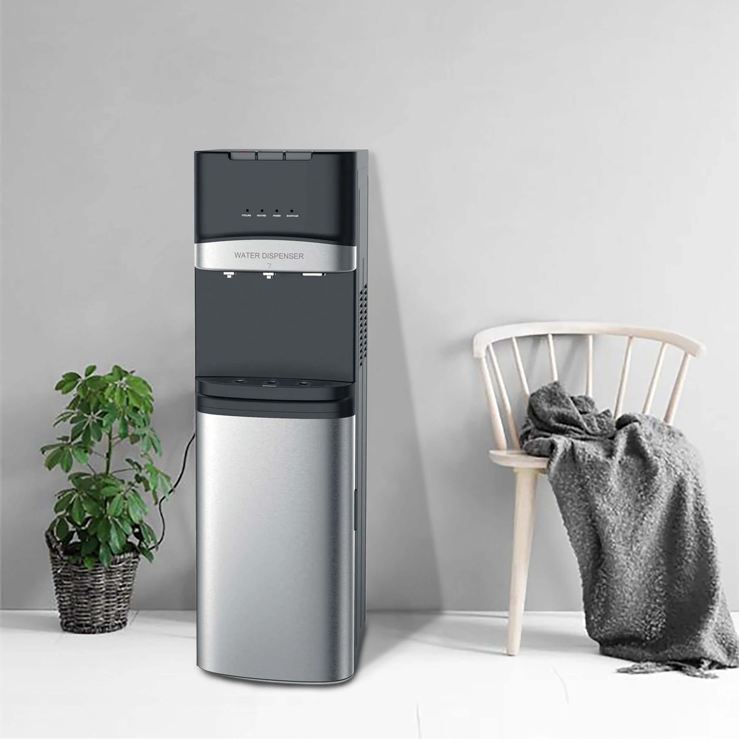 

Льдогенератор из нержавеющей стали Производитель очищенной воды Отдельностоящий диспенсер для горячей и холодной воды