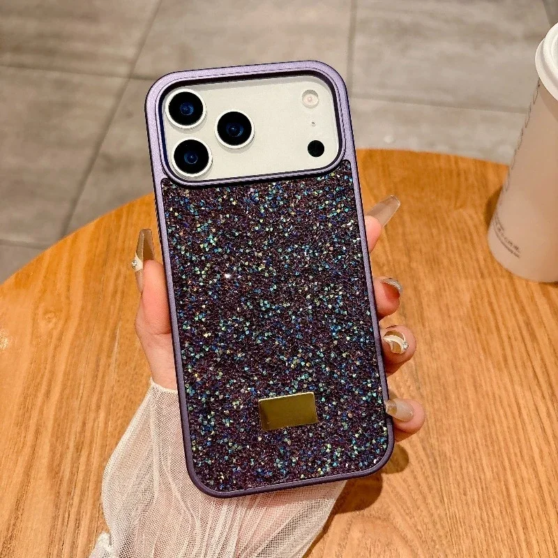 Glitter Diamond Cases For iPhone Air 17 16 15 14 Pro Max Plu