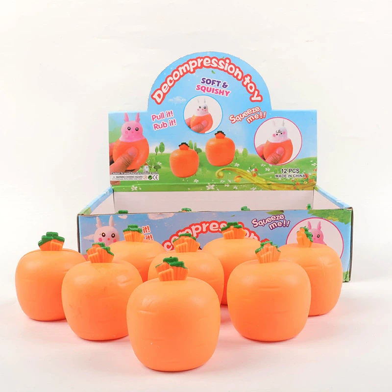 Squishy Karotte Kaninchen Squeeze Teleskop Spielzeug Kinder Kinder Rettich Kaninchen Tasse Prise Musik Spielzeug Kreative Stress Relief Geschenk