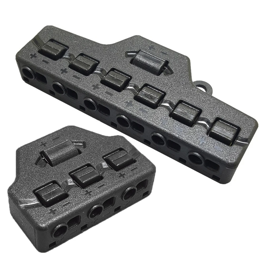 3 Ports Out Line Splitter Quick Connect Low Voltage Wire Splitter Distribution Block For Lighting Led Strip Connection Terminal