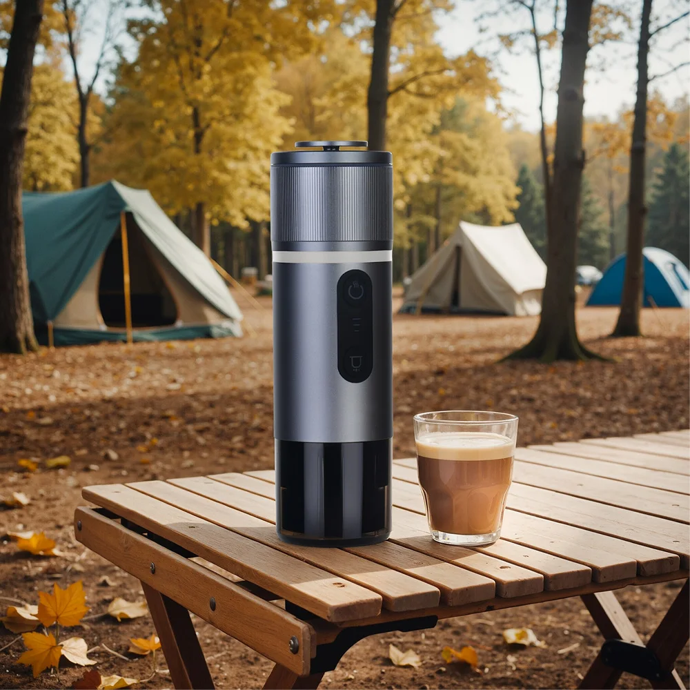 Portable USB Rechargeable 3-in-1 Espresso Coffee Machine Electric Compatible Large Small Capsules Ground Coffee