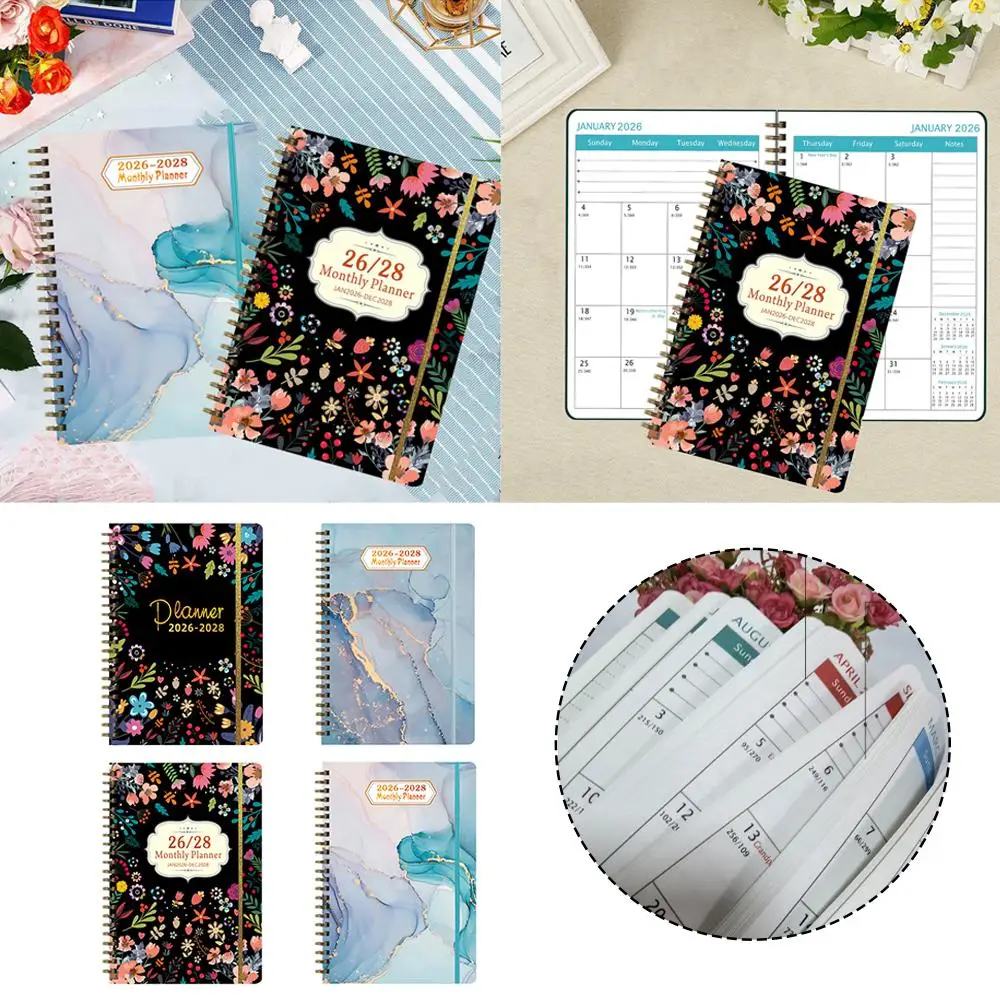 NUOVO 2026-2028 Pianificatore mensile/Calendario 2026-2028 Pianificatore mensile, gennaio 2026-2028, 3 anni Pianificatore mensile per il ritorno al Sc J4V9
