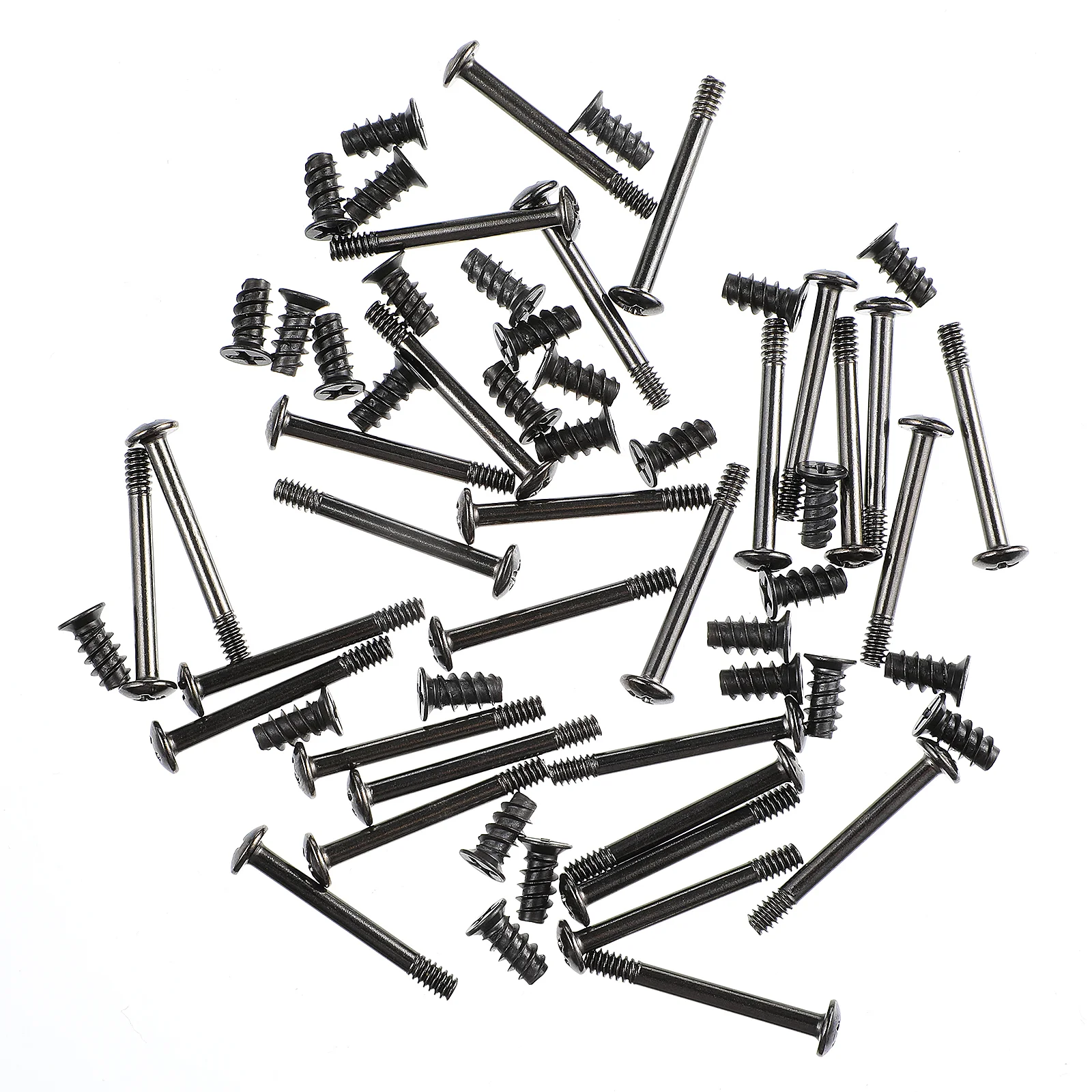 60 Pcs Case Fan Screw Kit 30 30 Short Premium Carbon Steel Cooling Fan Screws for Desktop Chassis Tapping M5 Flat