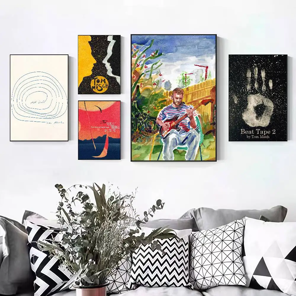 Tom M-Misch Full Circle Peelable Self-adhesive Poster Stickers Are Suitable For Frameless Wall Decoration In A Room