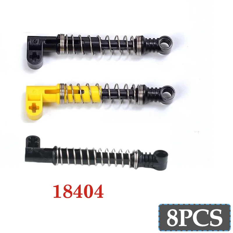 8 SZT./Zestaw 9,5L Miękkie, sprężynowe amortyzatory technologii Arm, elementy do klocków konstrukcyjnych 18404, model do składania, klocki MOC, akcesoria do zabawek