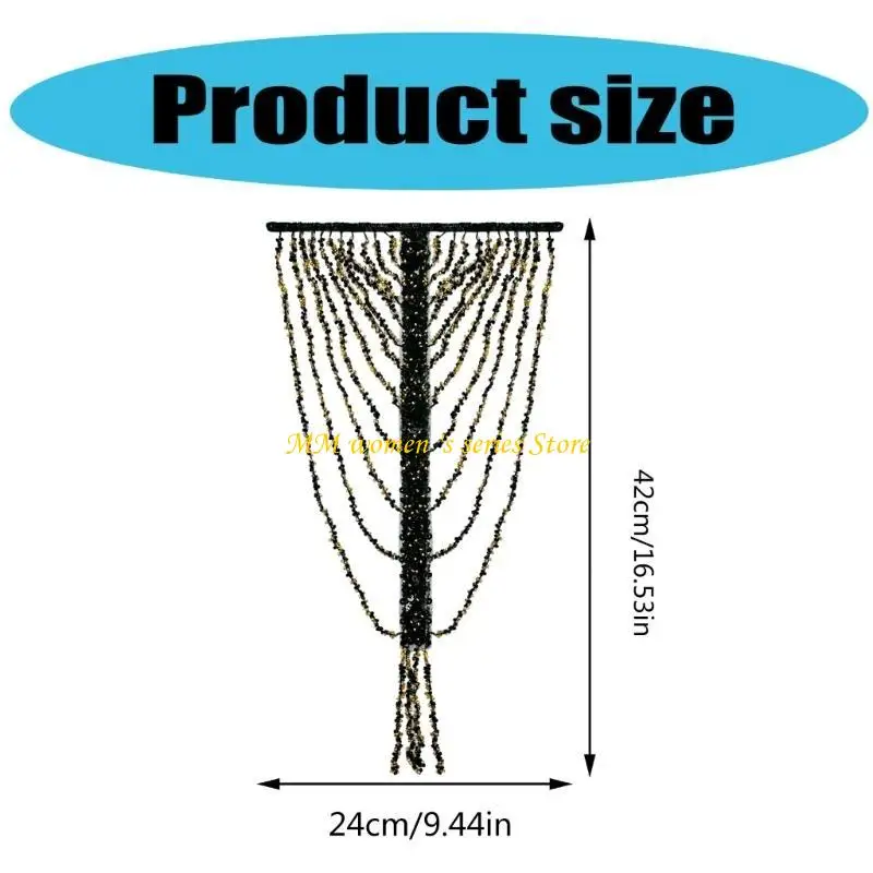 Q39Cエレガントなタッセルチェーン肩ファッショナブルな女性エポレットビーズパンクエポレットフェスティバルアクセサリー