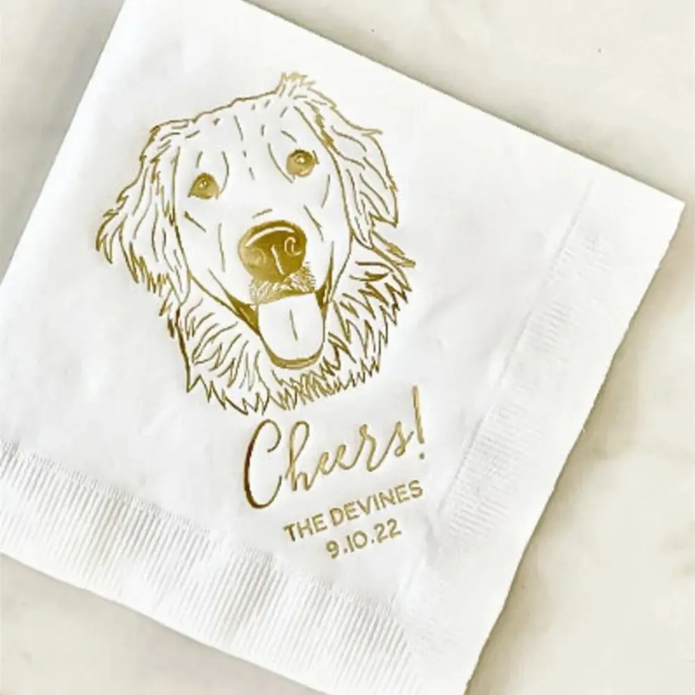 Custom Pet Cocktail Napkin