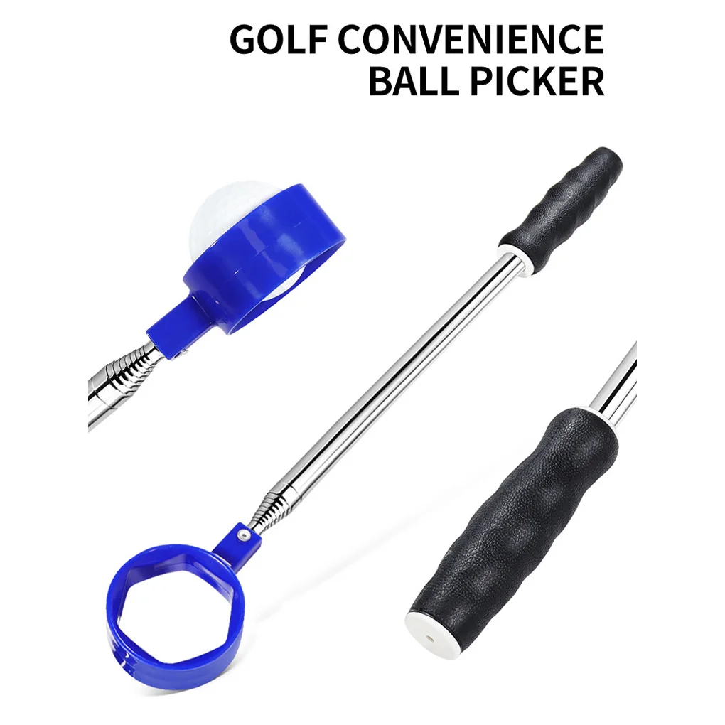 

Golfs Ball Retriever Stainless Steel Telescopic Picker Pick Up Grabber Shaft Training Aids for Water Sporting Goods