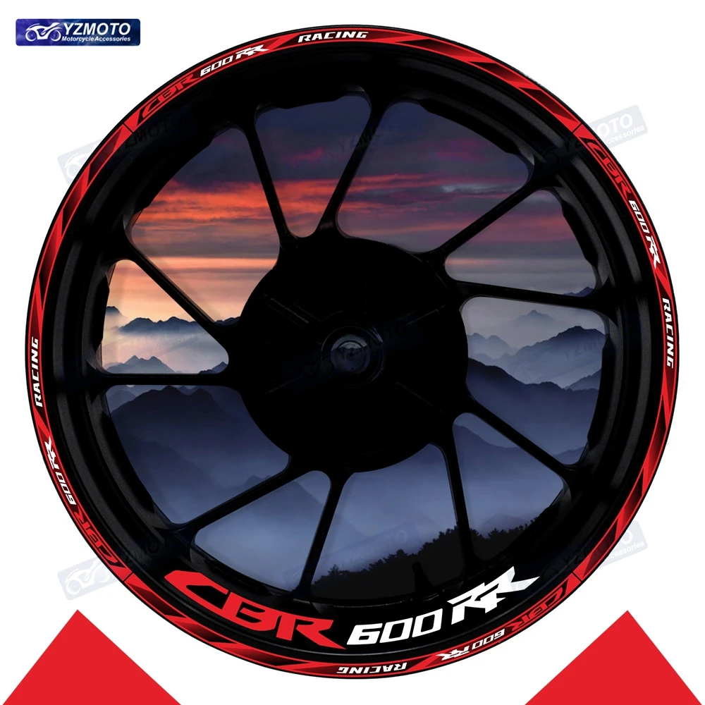 

For Honda CBR600RR CBR 600RR Motorcycle 17 Inch Front And Rear Wheel Stripe Wheel Tape Decal Decorative Reflective Rim Stickers