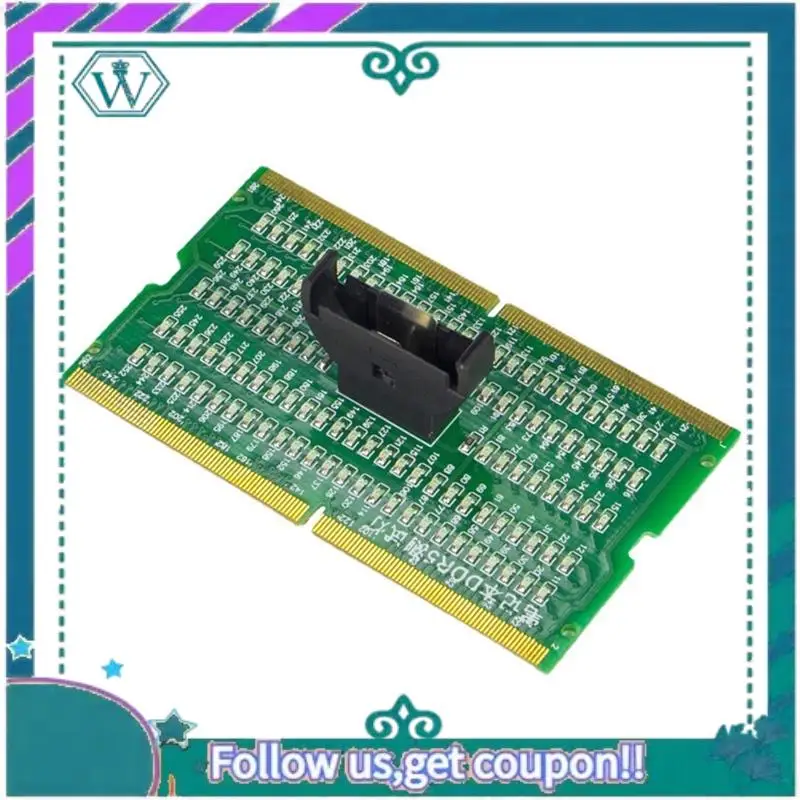 A75Q-DDR5 Laptop Motherboard Memory Slot Diagnostic Repair Analyzer Test SDRAM SO-DIMM Pin Out Notebook LED Tester Card