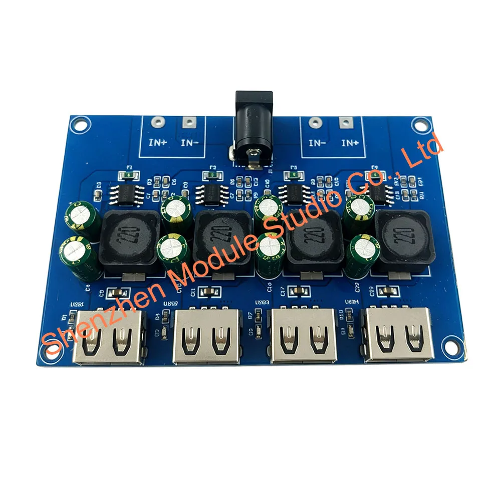 4 Channel USB QC3.0 QC2.0 DC-DC Buck Converter Charging Step Down Module to Fast Quick Charger Circuit Board Power Supply