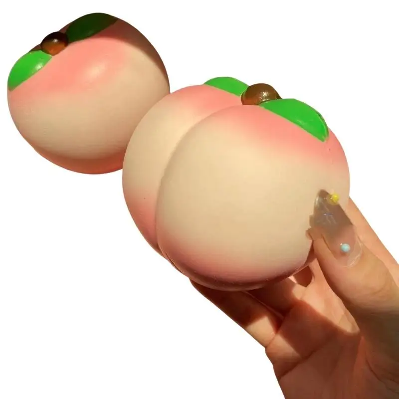Squeezable Slow-Rising Peach Fruit Toy description 2