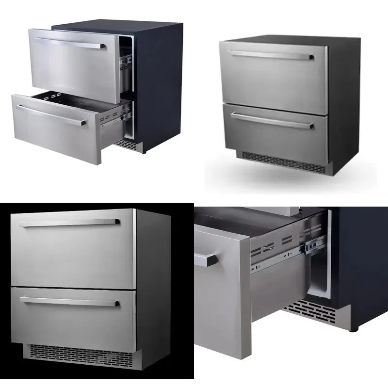 Certified 145L DC12V/24V Undercounter Compressor Refrigerator Freezer for US Campervans RV