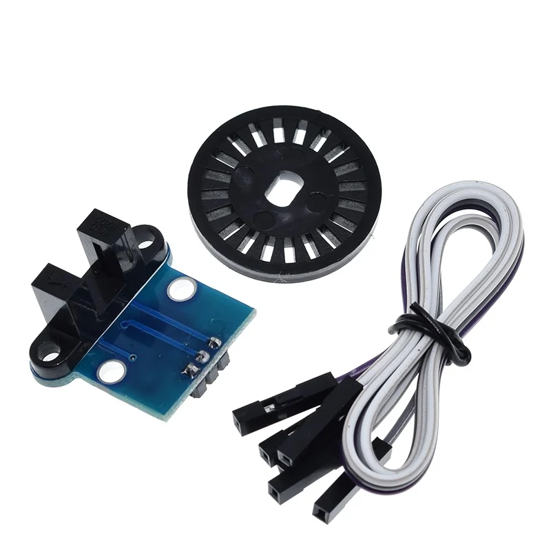 1Set HC-020K Double Speed Measuring Sensor Module with Photoelectric Encoders Kit top For arduino
