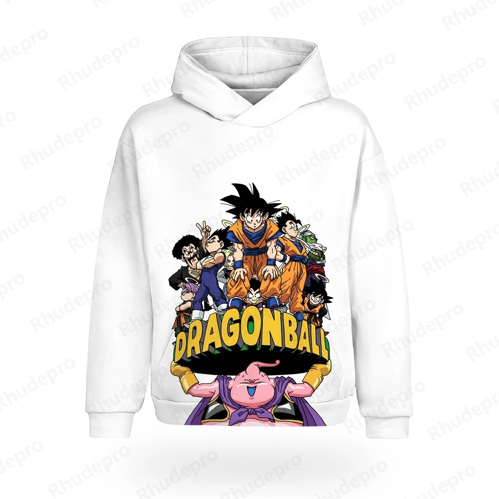 2024 New Hot Dragon Ball Goku 3D Printed Męska bluza z kapturem dla dzieci Street Leisure Sports Top z długim rękawem Jesień