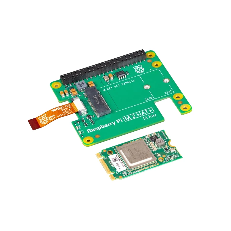 

2025Official Original Raspberry Pi AI Kit Designed for Raspberry Pi 5 Hailo-8L Module +M.2 HAT+, 13 Tops Computing Power