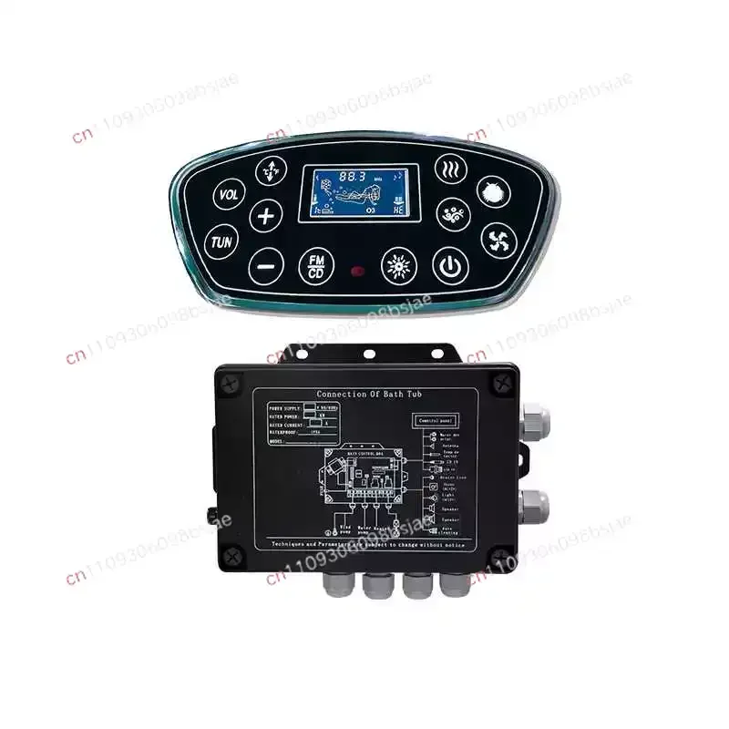 Outdoor hydrotherapy Jacuzzi control panel constant temperature surfing bathroom intelligent touch control sensing technology