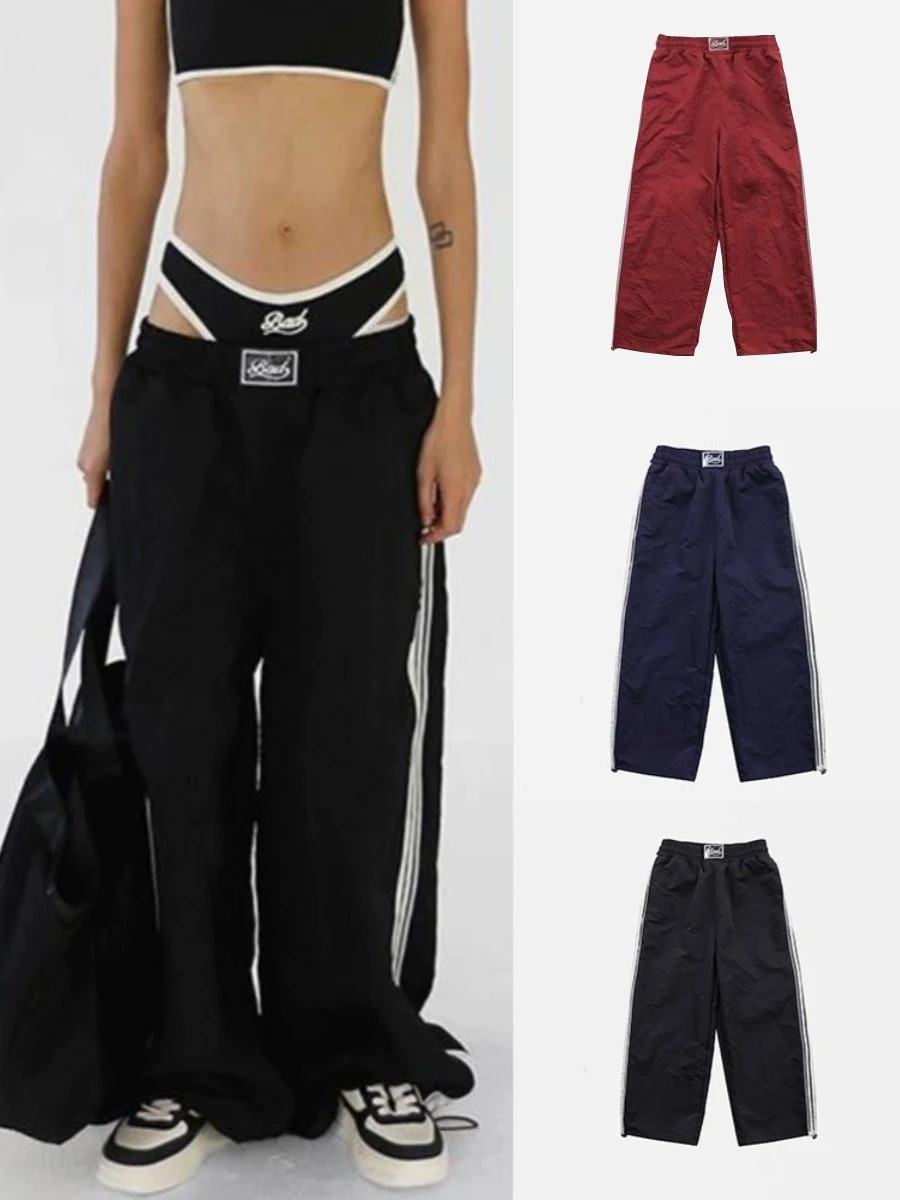 

Новые женские повседневные брюки прямого кроя, свободные, удобные, длинные спортивные штаны с высокой талией, модные, для города