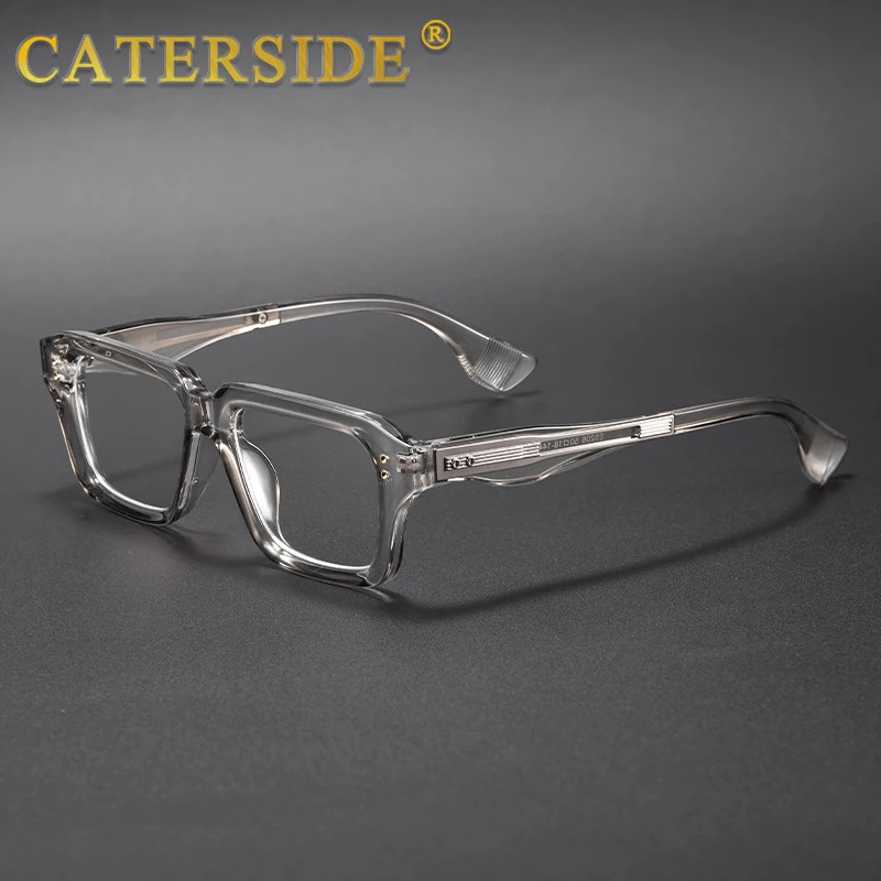 CATERSIDE Neue Vintage männer Optische Brillen Rahmen Marke Einzigartige Tempel Design Luxuriöse frauen Anti Blau Licht Lesebrille – Detail 2