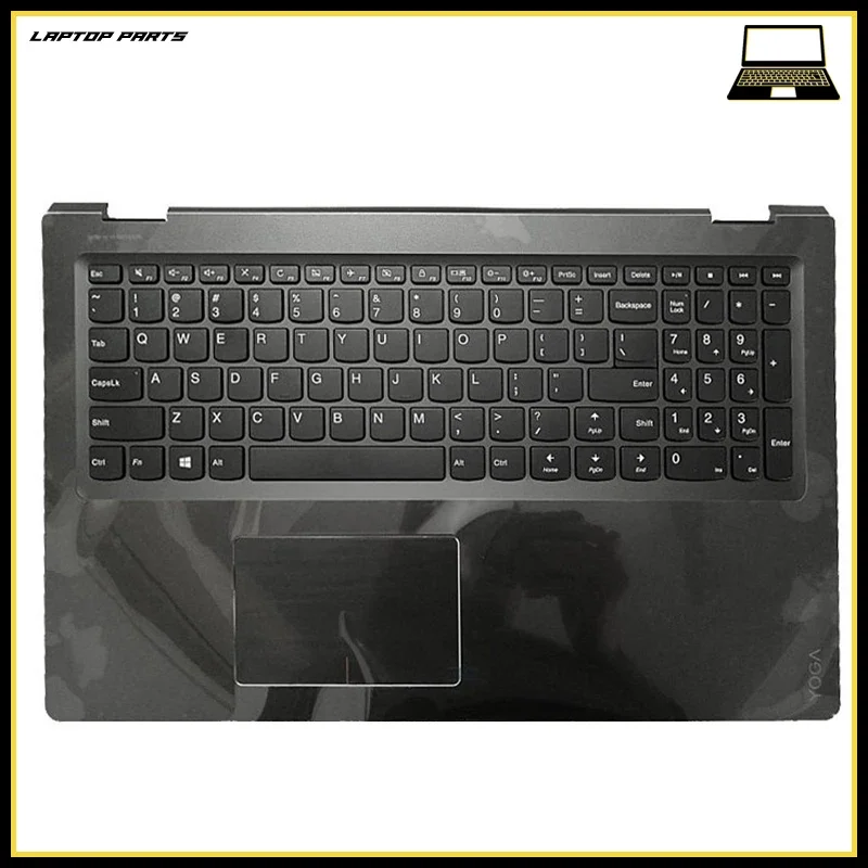 For Flex4-1570 Flex4-1580 Yoga 510-15ISK 510-15IKB Original New US Backlight Keyboard Laptop Palmrest Upper Top Case
