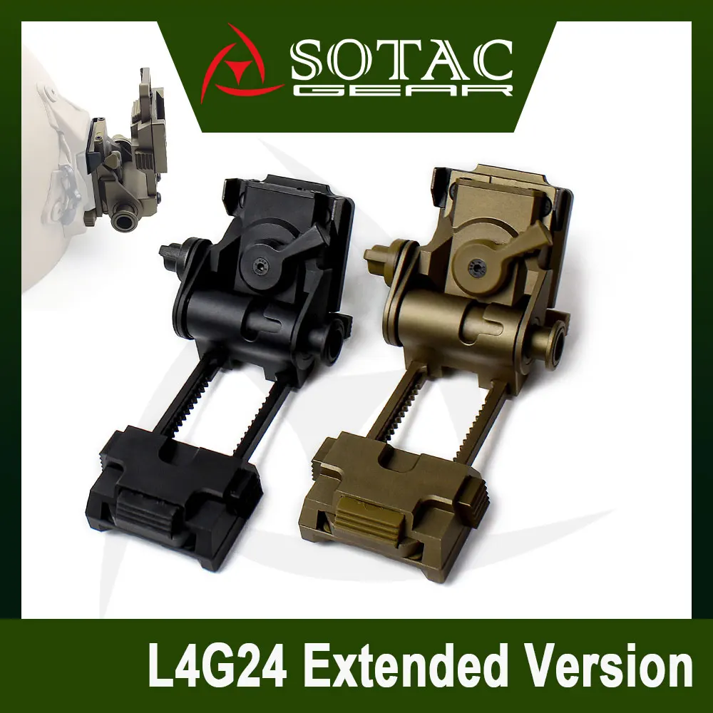 

SOTAC GEAR L4G24 / L4G24 Extended Version NVG Mount for PVS15 PVS18 PVS21 PVS31 Tactical Helmet Mount