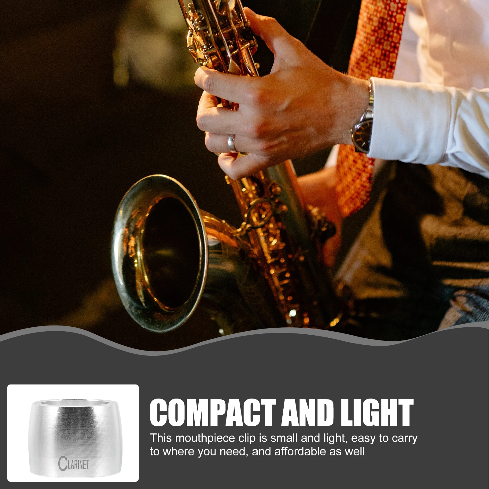 

Mouthpiece Clamp Saxophone Alto Soprano Mouthpieces Clip Accessories Component