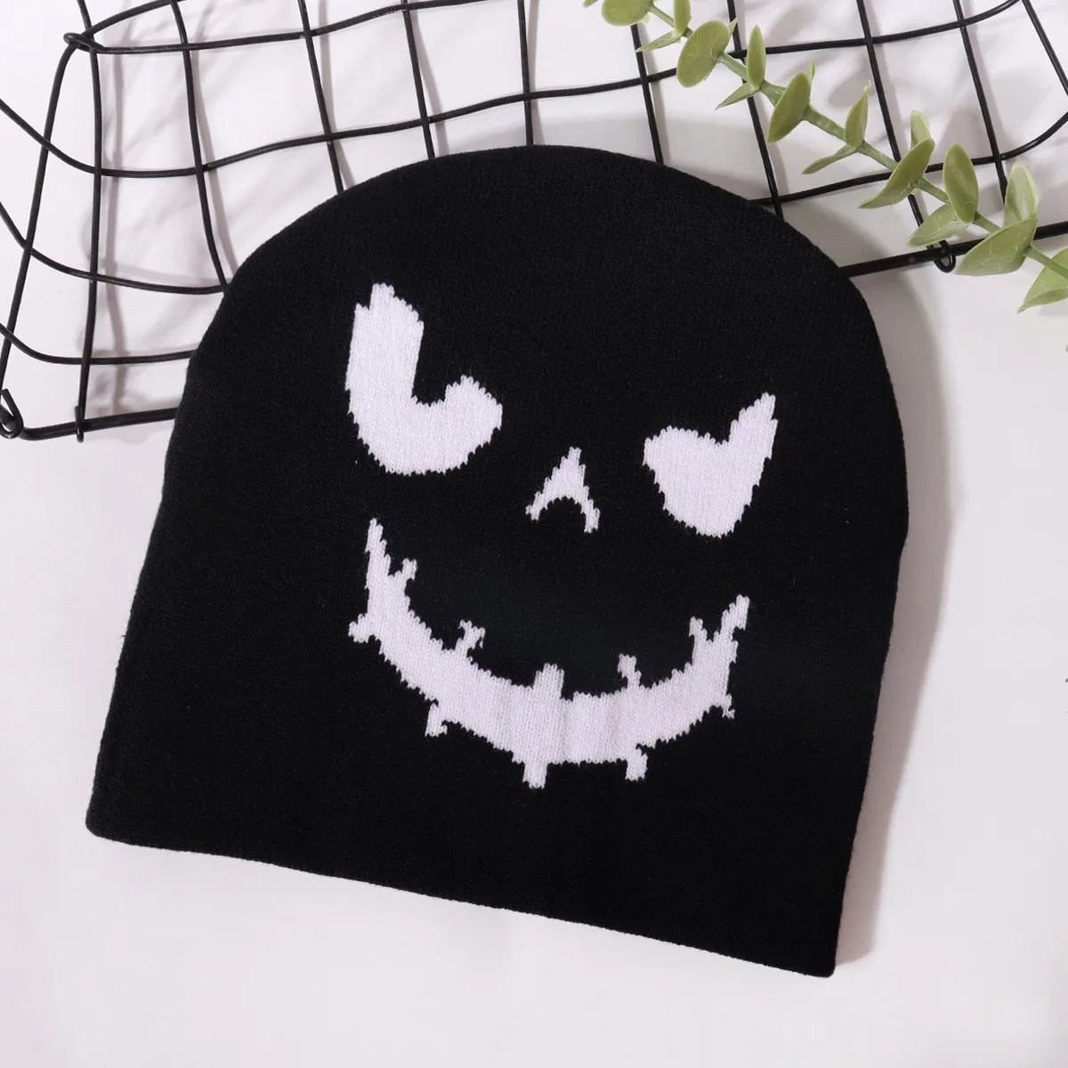 Halloween day Orange 2024 knitted Hats Women Woman Beanies Men Hat Elastic USA Man Fashion Warm Hat Winter Cap Caps Chapeau Boy