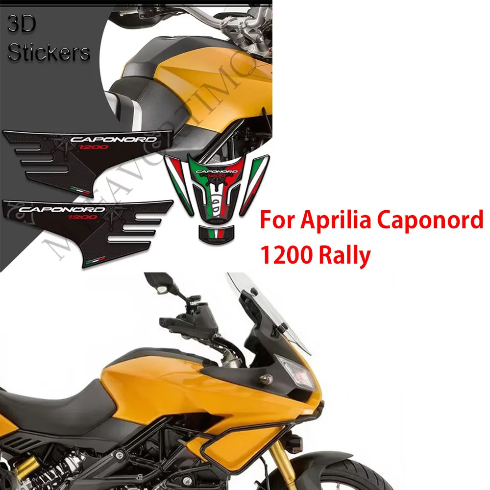 

For Aprilia Caponord 1200 Rally Fuel Tank Pad Sticker Motorcycle Tank Protector Decals Waterproof for 2013-2022 Models