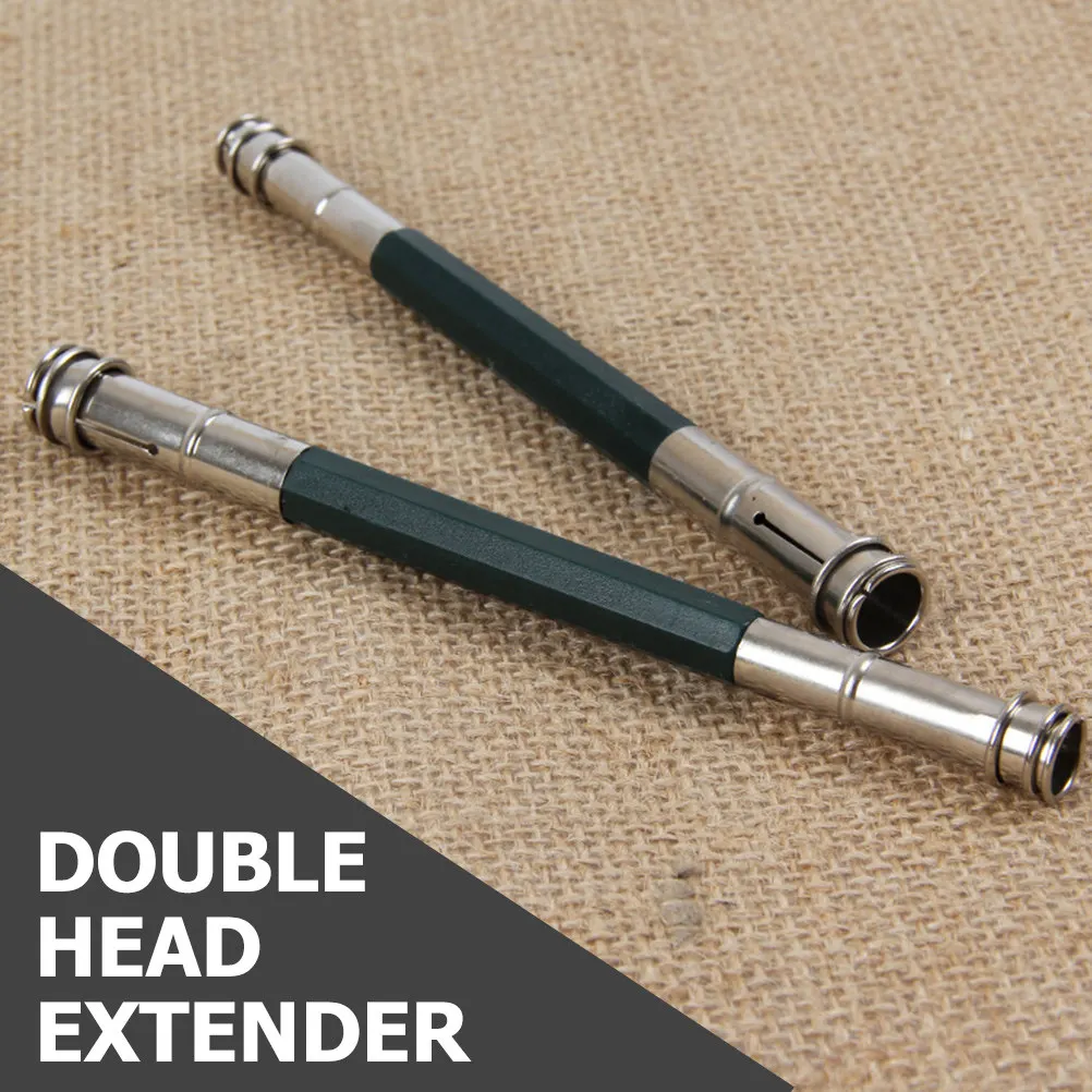 4Pcs Pencil Extender Portable Compact Pencil Lengthener for Short Pencils Art Drawing Sketching Student Stationery School Office