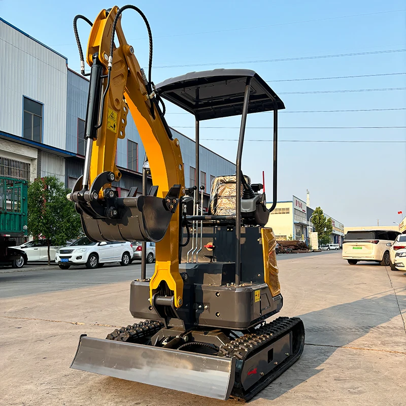 Factory Direct Sales Small Excavator 1.2 Tons Mini Digger EPA EURO5 Engine Agricultural Small Excavator Customized