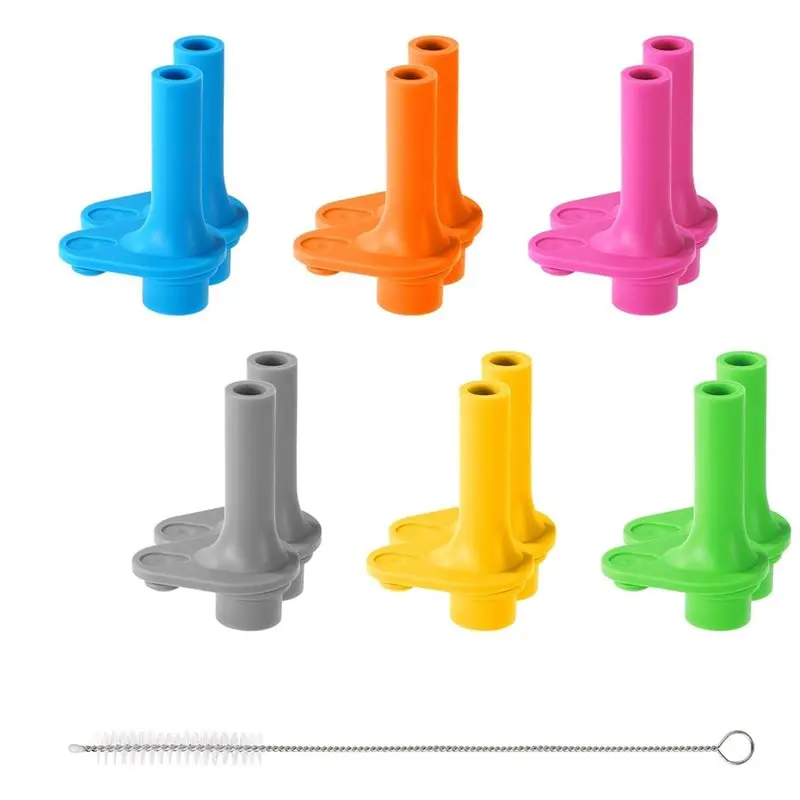 AB66-Juego de válvulas de repuesto, 12 piezas, para Zak Designs Kelso 15Oz, tapón antidesbordamiento para taza de agua con cepillo de limpieza