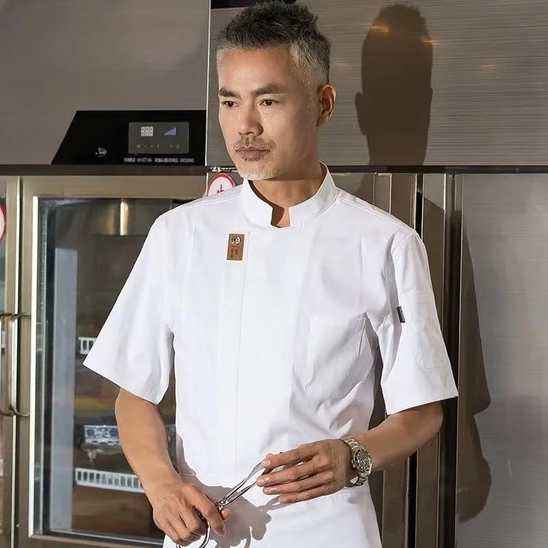 Atmungsaktives, leichtes Sommer-Küchenoberteil für Restaurant-Catering und professionelle Kulinarische Uniformen