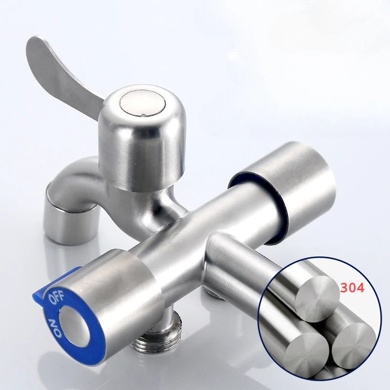 304 stainless steel faucet/multifunctional one to three/washing machine, mop sink, balcony faucet