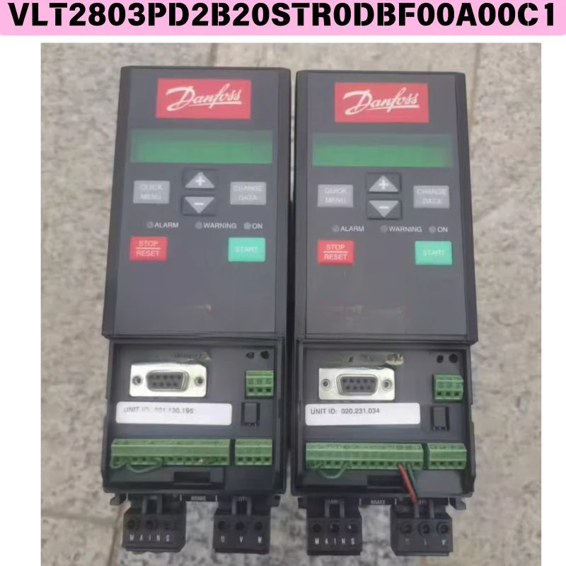 Used VLT2803PD2B20STR0DBF00A00C1 Danvers VLT2800 series frequency converter Functional test OK Quick delivery