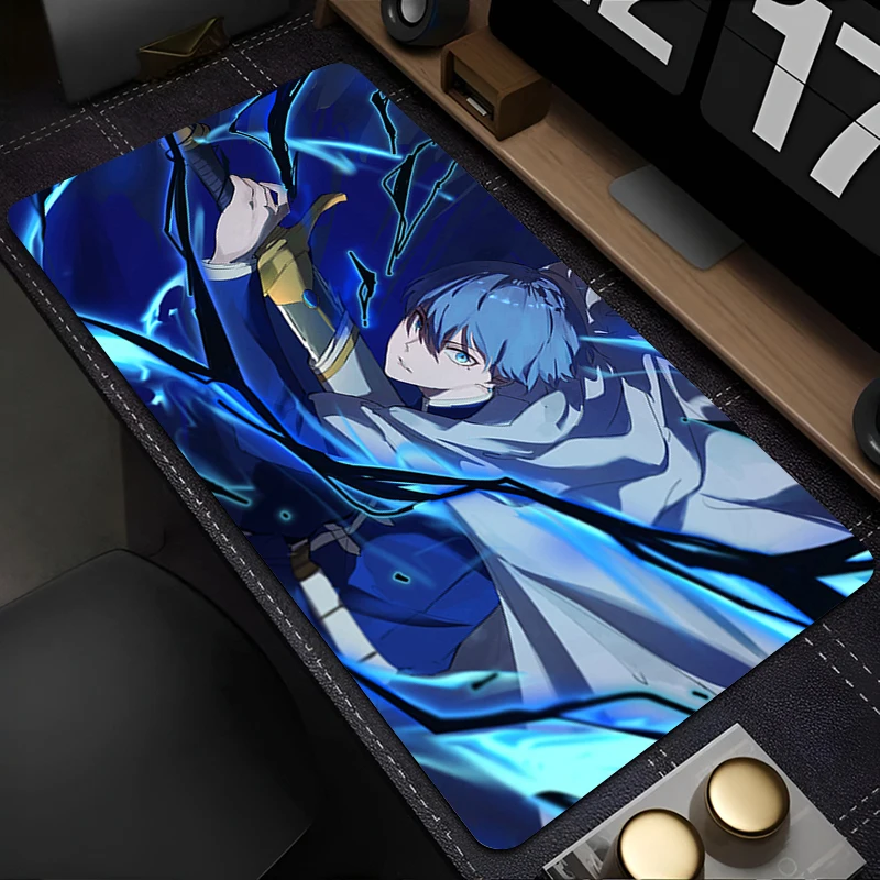 لوحة ماوس أنمي ملحقات الألعاب Office F-frieren Beyond Journey End لوحة مفاتيح كبيرة حصيرة مكتبية وسادة مطاطية ممتدة #2