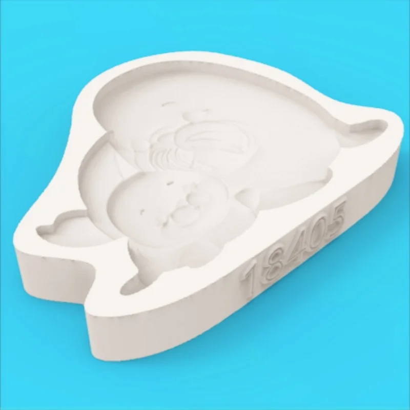 Arctic Walrus Parent-Child Mold, Cute Design with Whiskers and Fangs, Polar Theme Fondant Chocolate Making Silicone Mold - view 6