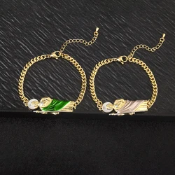 Nidin New Retro Religious Style Charm Bracelets Adjustable S/L Sizes Choice For Women Vintage Chain Bangles Lucky Jewelry Gifts