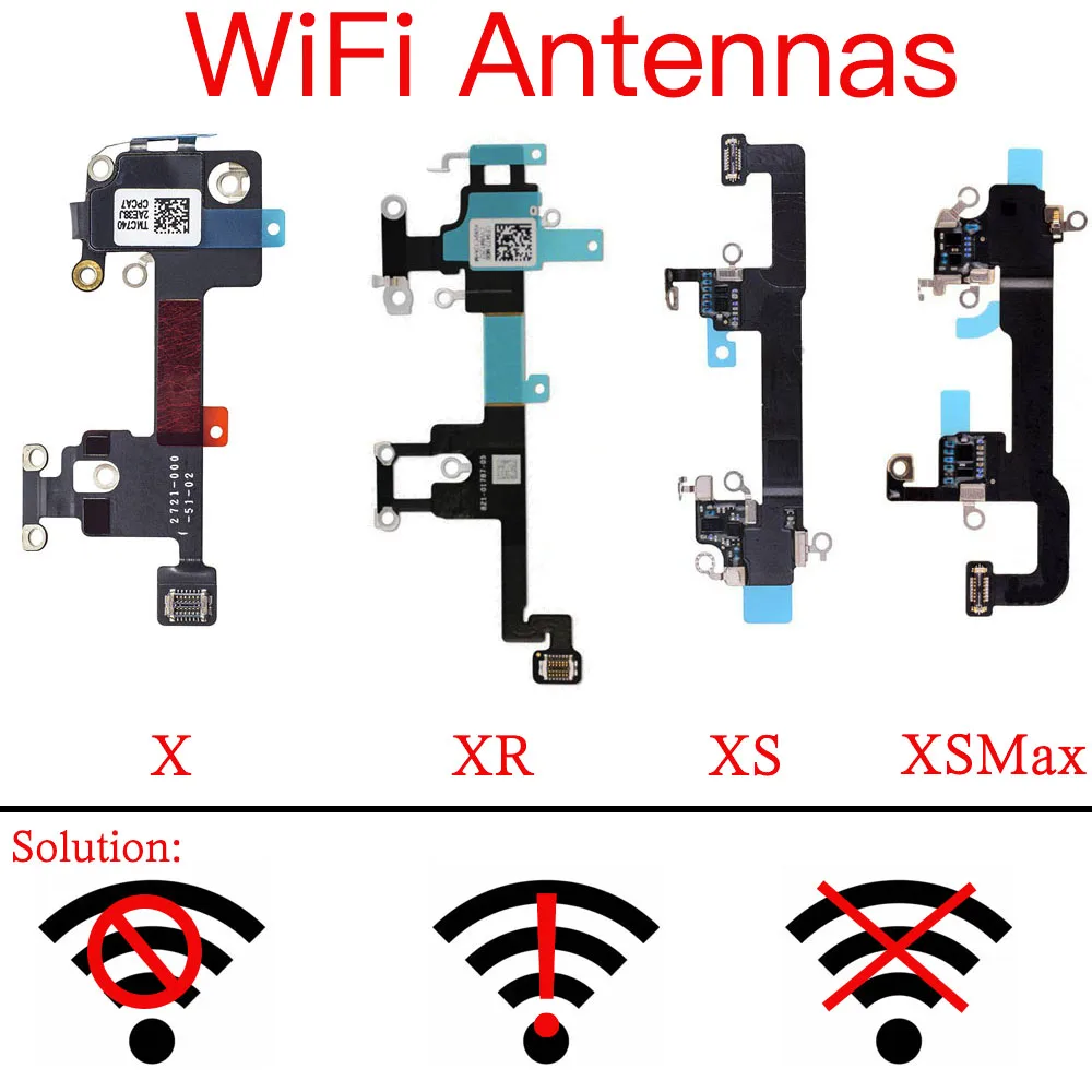 WiFi Antenna Signal Flex Cable Ribbon For iPhone X XR XS Max Replacement Parts